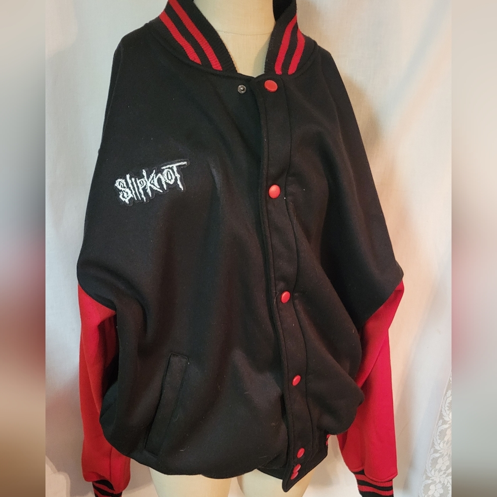 Noiz Jeans Black And Red Jacket Men Size 3xlarge